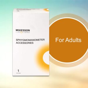 McKesson LUMEON Adult Medium Cuff Arm Blood Pressure Cuff and Bulb Reusable 01-865-11ABKGM 15 per Case