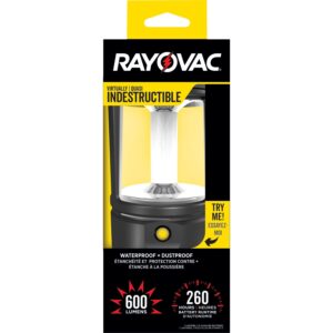 Rayovac - DIYLN3D-BA Virtually Indestructible LED Camping Lantern Flashlight, 600 Lumens Battery Powered LED Lanterns for Hurricane Supplies, Survival Kit, Camping Accessories, IP67 Waterproof