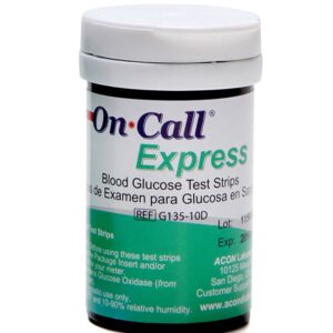 On Call Express Blood Glucose Test Strips (50 Count)