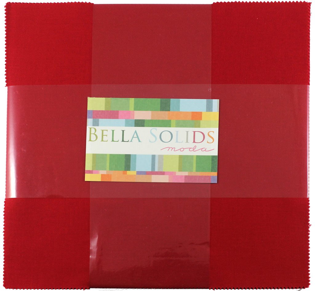 Bella Solids Red Jr Layer Cake (9900JLC 16) by Moda House Designer for Moda