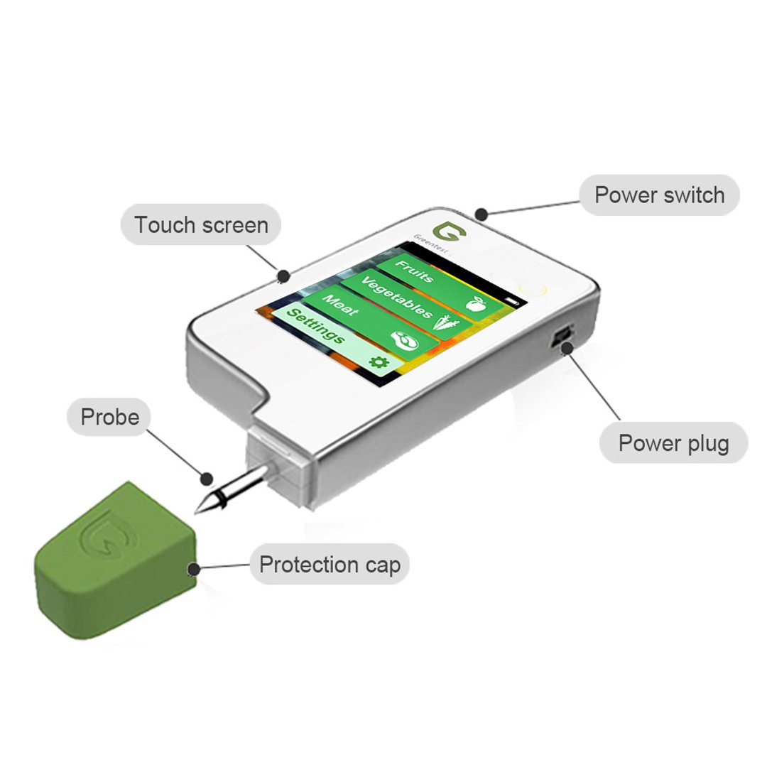 Greentest, High Accuracy Food Detector, Nitrate Tester for Fruit and Vegetable,White