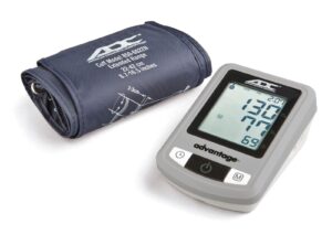 adc 6021n advantage automatic digital blood pressure monitor with storage case, bhs aa rated, wide-range adult navy upper-arm bp cuff