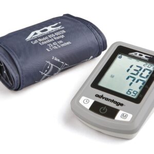 ADC 6021N Advantage Automatic Digital Blood Pressure Monitor with Storage Case, BHS AA Rated, Wide-Range Adult Navy Upper-Arm BP Cuff