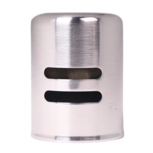 westbrass d201-07 1-5/8" x 2-1/4" soild brass air gap cap only, non-skirted, satin nickel