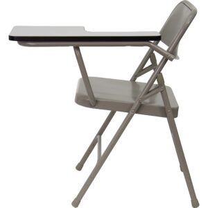 Flash Furniture Rutherford 2 Pack Premium Steel Folding Chair with Left Handed Tablet Arm