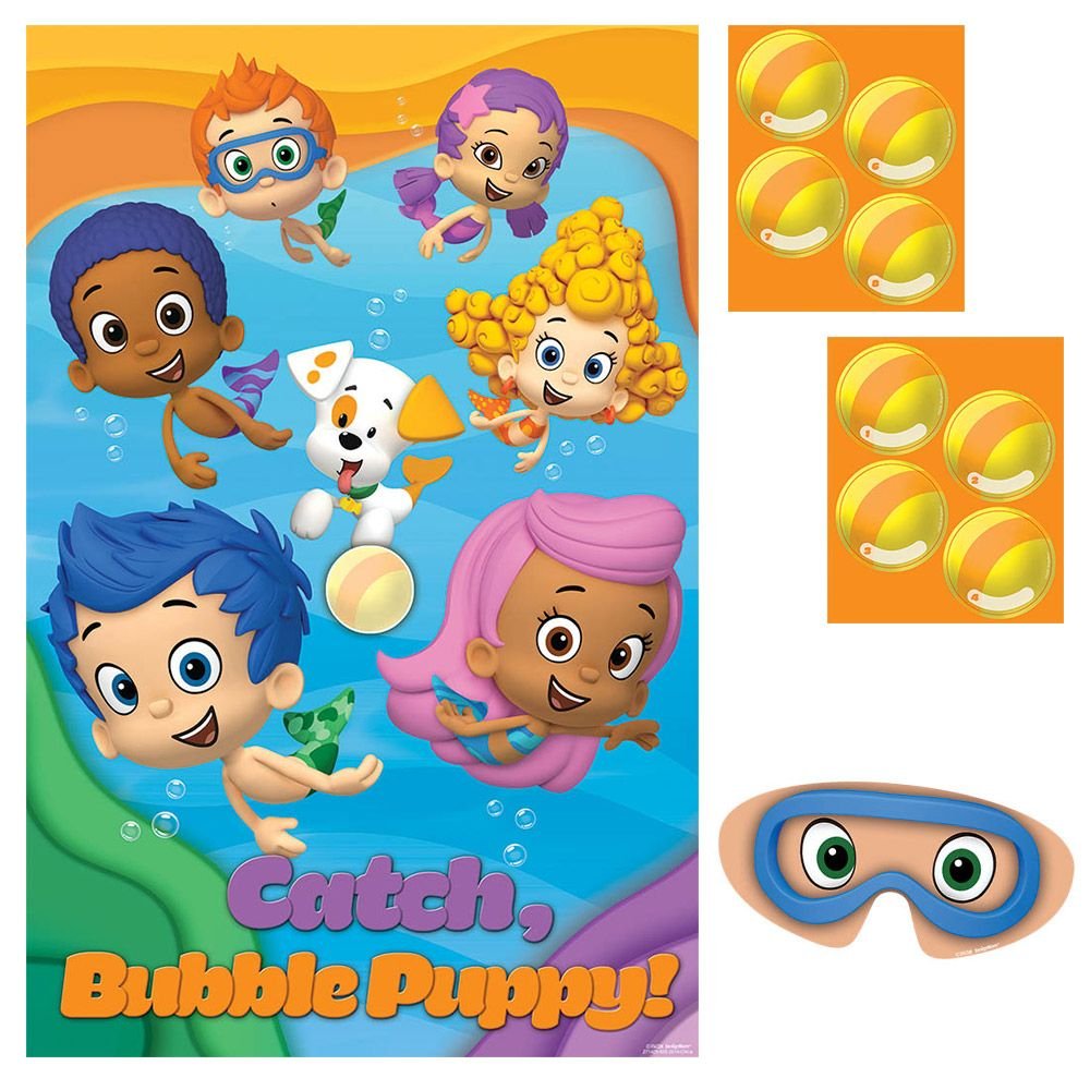 Amscan Aqua Awesome Bubble Guppies Party Game Activity Set, Paper, 37" X 24" Party Supplies