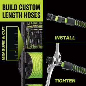 Flexzilla Pro Water Hose, Bulk Plastic Spool, 5/8 in. x 250 ft., Heavy Duty, Lightweight, ZillaGreen - HFZ58250YW