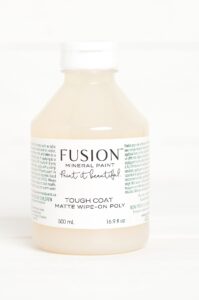 fusion mineral paint tough coat matte wipe-on poly