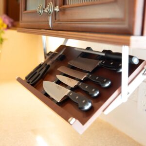 Under Cabinet Knife Storage - Multiple Sizes and colors available.