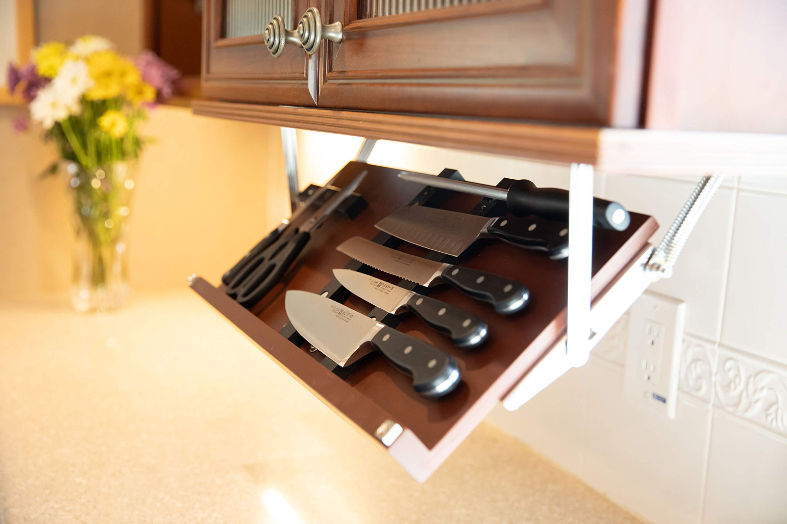 Under Cabinet Knife Storage - Multiple Sizes and colors available.