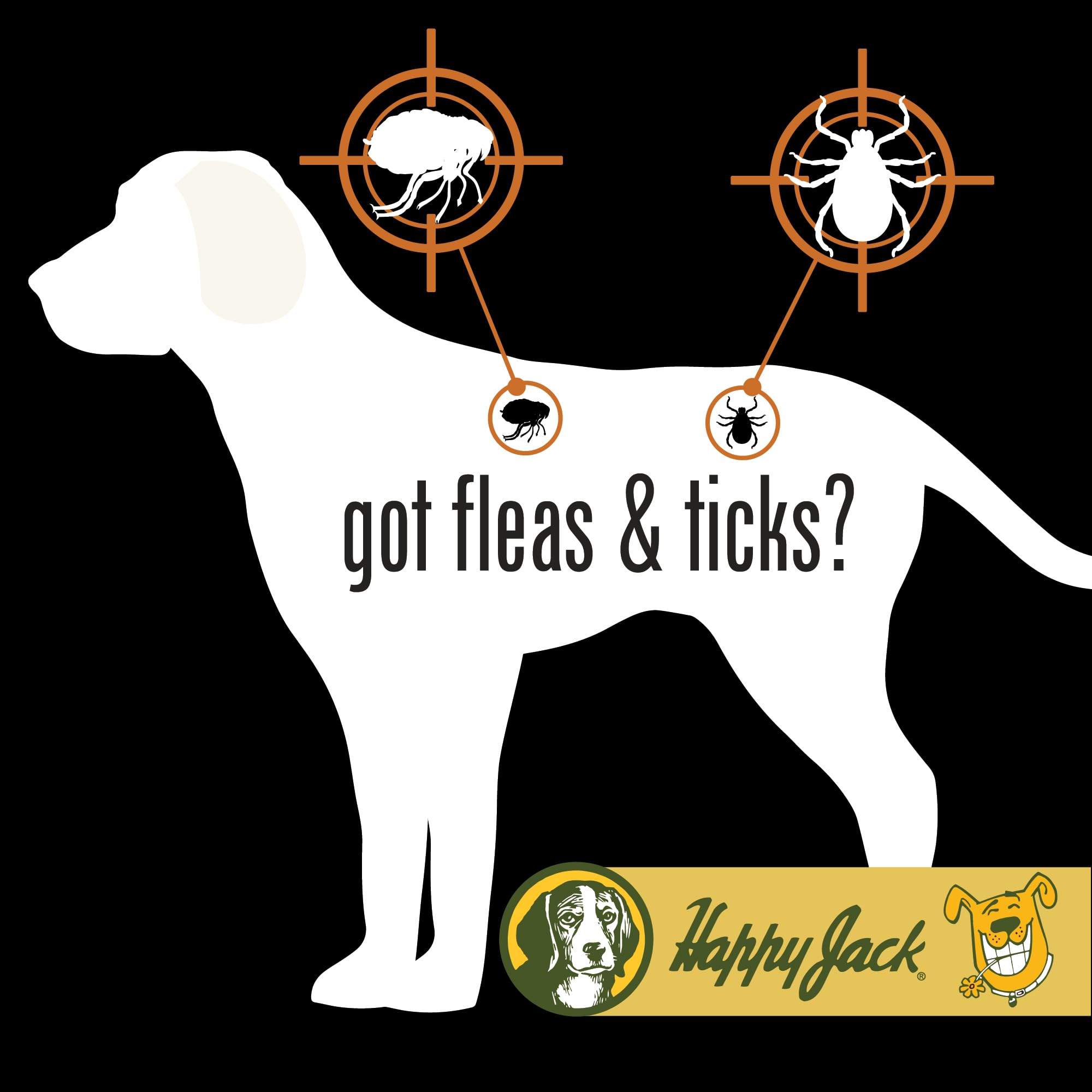 Happy Jack Flea and Tick Powder for Dogs & Puppies, Flea Powder for Carpets, Flea Treatment & Control, Kills Fleas, Ticks & Lice, Odorless & Non-Staining, Dust on Sleeping Quarters & Furniture (5 oz)