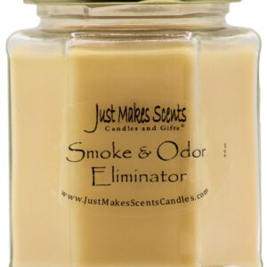 Smoke and Odor Eliminator Candle - Odor Eliminating Scented Candles for Home - Neutralizes Cigarette, Food, and Pet Smells | Natural Soy Wax Candle, Hand Poured in The USA