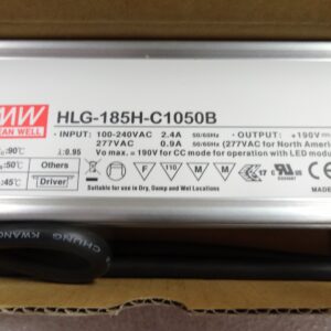 MEAN WELL HLG-185H-C1050B 200 W Single Output 1.05 A 190 Vdc Output Max IP67 Switching Power Supply - 1 item(s)