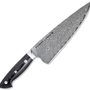 Zwilling 34891-201 Bob Kramer Chef Knife Euro Stainless Steel Chef Knife 7.9 inches (200 mm) Made in Japan Damascus Gyuto Knife, Multi-layer Steel, Made in Seki, Gifu Prefecture