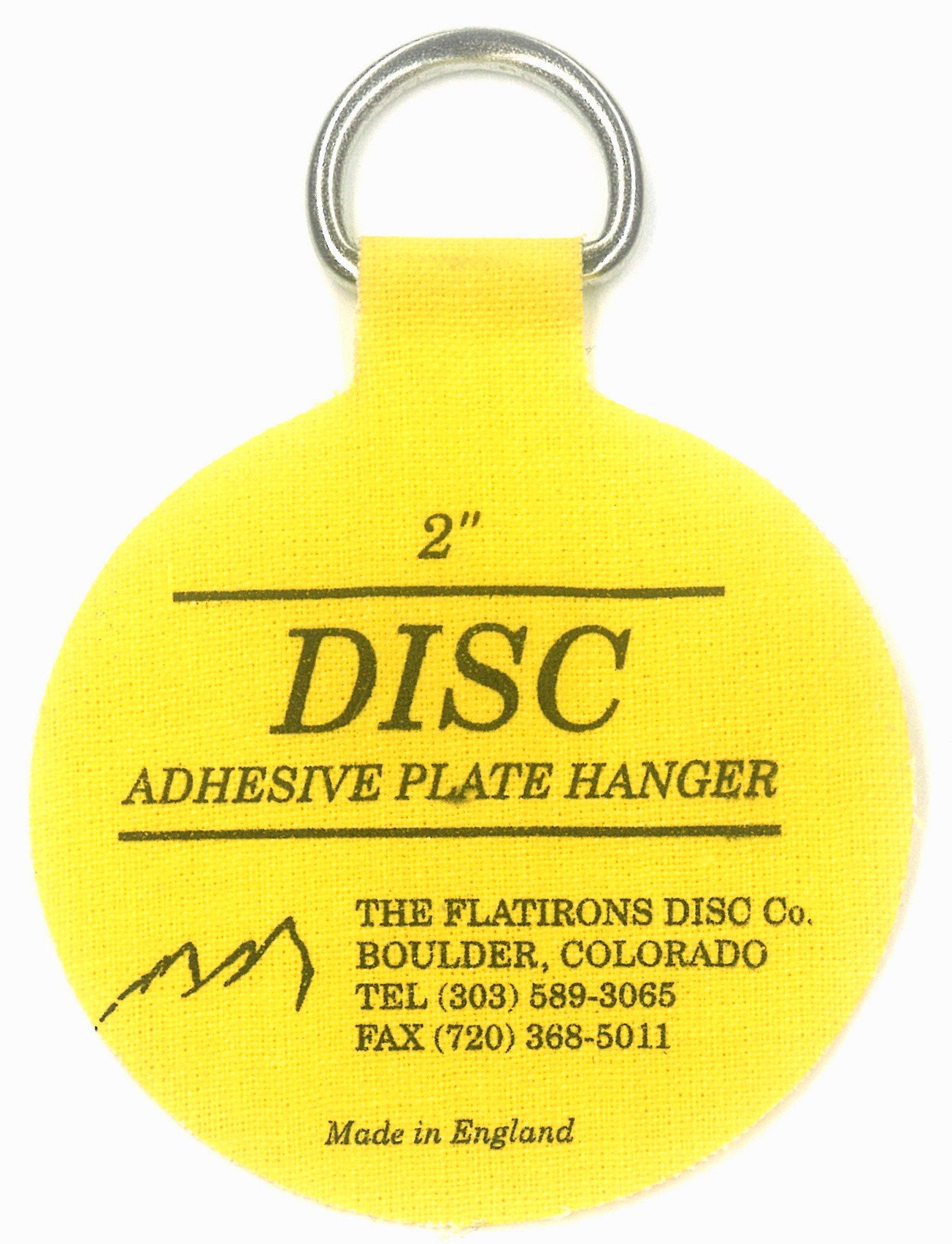 Flatirons Disc Adhesive Plate Hanger Set (6-2 Inch Hangers)