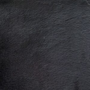 faux fake fur solid velboa black 60 inch fabric by the yard (f.e.