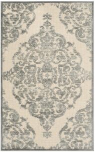 safavieh paradise collection accent rug - 2'7" x 4', stone, medallion viscose design, ideal for high traffic areas in entryway, living room, bedroom (par348-3440)