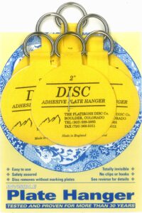 flatirons disc adhesive plate hanger set (6-2 inch hangers)