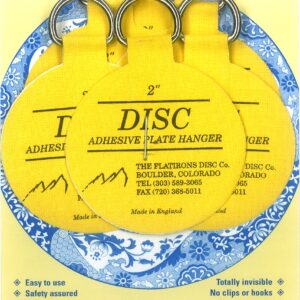 Flatirons Disc Adhesive Plate Hanger Set (6-2 Inch Hangers)