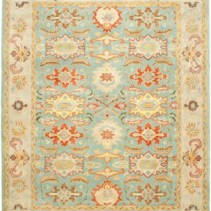 SAFAVIEH Heritage Collection Area Rug - 9'6" x 13'6", Rust & Beige, Handmade Traditional Oriental Wool, Ideal for High Traffic Areas in Living Room, Bedroom (HG734D)