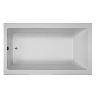 Reliance Baths R7236ISS-B-LT Integral Skirted 76 x 36 in. Soaking Bathtub with End Drain, Biscuit Finish