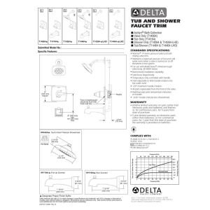 DELTA FAUCET T14164-SS, Stainless