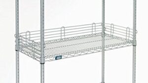 nexel wire shelf ledge, 36"w x 4"h, chrome