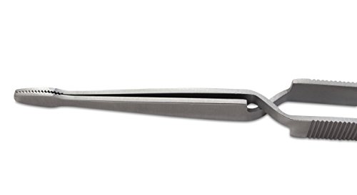 Mars Coat King Professional Stainless Steel Tick Tweezers, Surgical Grade, 6.5" Length