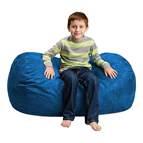 Chill Sack Kid's Memory Foam Bean Bag Lounger, Royal Blue