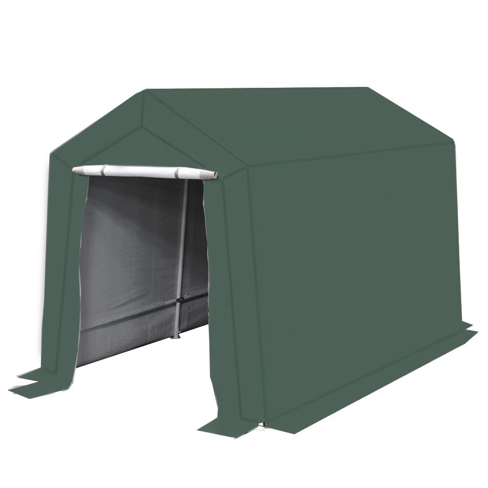 King Canopy Storage Shed 7-Feet x 12-Feet Fitted Replacment Cover, Green