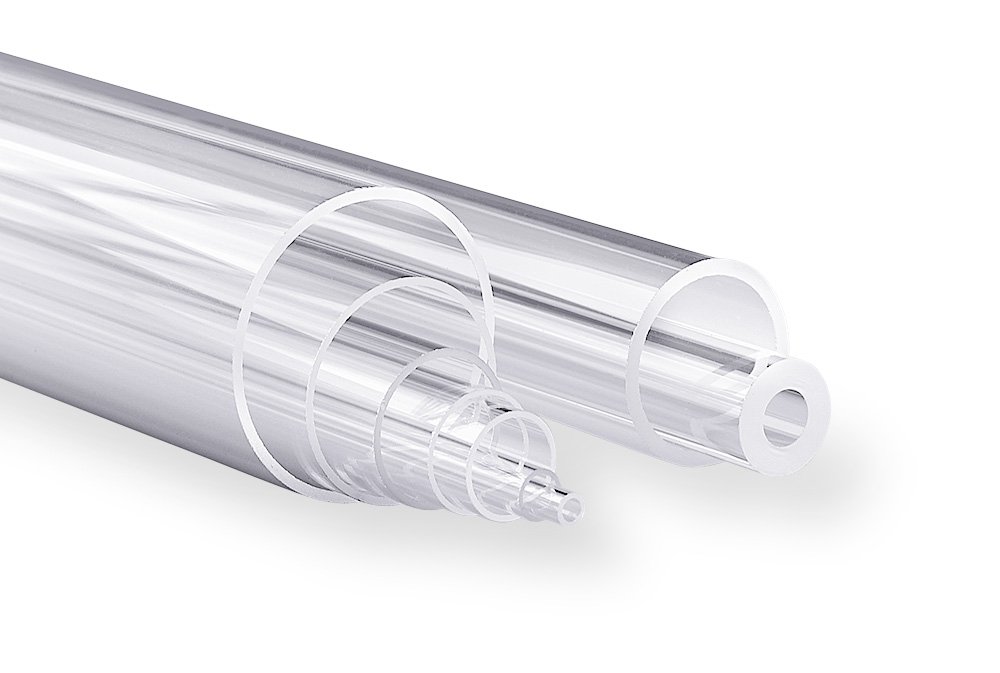 Technical Glass Products 1029OQL1RF3 Fused Quartz Tubing, 47 mm Inner Diameter x 50 mm Outer Diameter, 48" Length