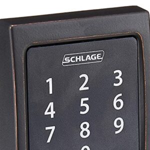 Schlage Lock Company BE468CEN716 Connect Century Touchscreen Deadbolt, Aged Bronze