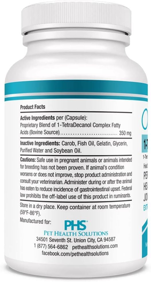 Ora-Clens 1-TDC Periodontal Supplement ES for Dog & Cat, Supports Oral, Hip & Joint Health, Muscle & Stamina Recovery, Skin & Coat Health, 120 Capsules