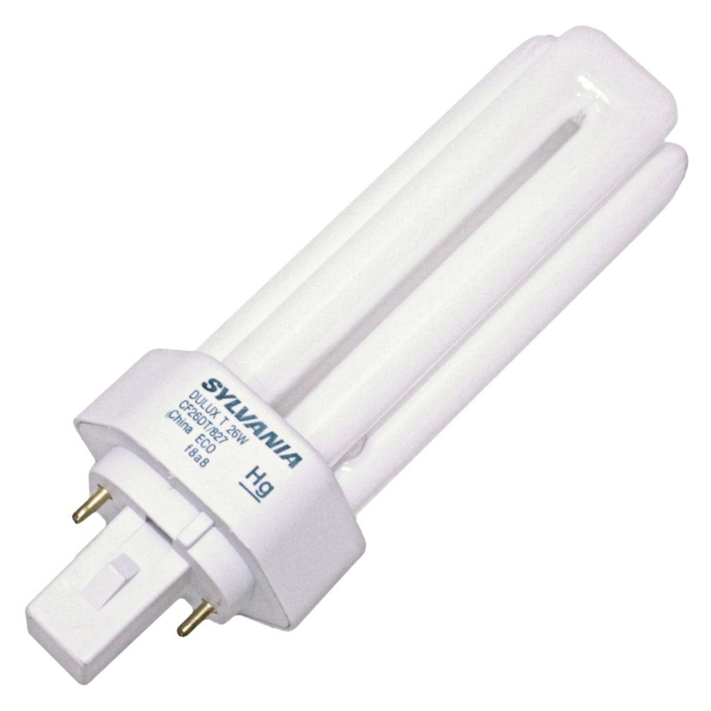 (10 Pack) Sylvania 20454 CF26DT/827/ECO 26-Watt 2700K 2-Pin Single Tube Compact Fluorescent Lamp