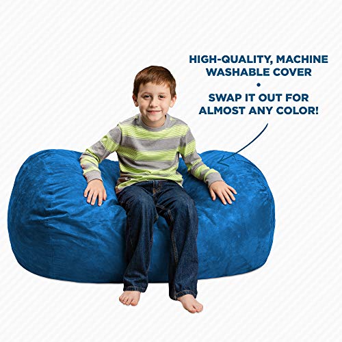 Chill Sack Kid's Memory Foam Bean Bag Lounger, Royal Blue