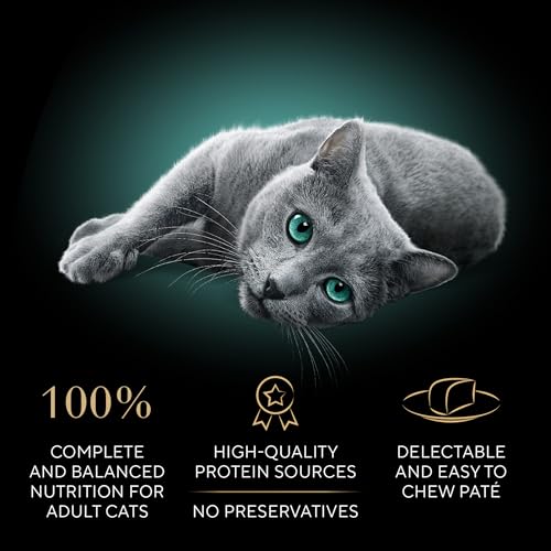 Sheba Perfect Portions Wet Cat Food Pate Tender White Fish and Tuna Entree, 2.6 oz. Twin-Pack Trays (24 Count, 48 Servings)