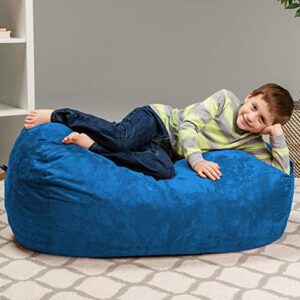 Chill Sack Kid's Memory Foam Bean Bag Lounger, Royal Blue