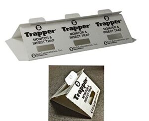 alazco trapper insect trap (great for bed bugs, spiders, cockroaches) - 10 large boards or can be used as 30 smaller traps/monitors