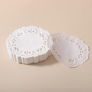 round paper lace doilies 3.5 inch pack of 250 pcs by chicieve