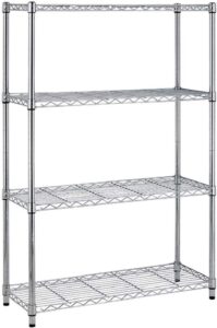 14''dx36''wx54''h 4-shelf wire shelving unit garage nsf business wire shelf metal large storage shelves heavy duty height utility commercial grade steel layer shelf rack organizer 1000 lbs