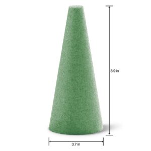 FloraCraft FloraFōM Cone 3.7 Inch x 8.9 Inch Green