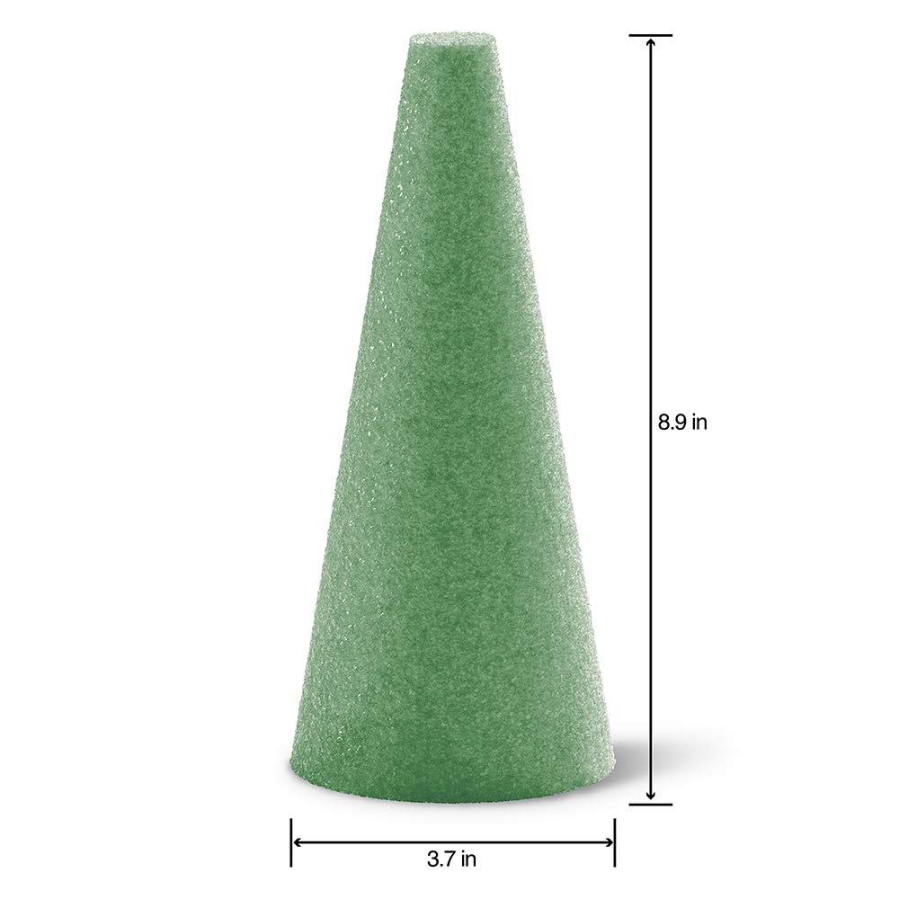 FloraCraft FloraFōM Cone 3.7 Inch x 8.9 Inch Green