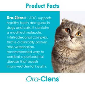 Ora-Clens 1-TDC Periodontal Supplement ES for Dog & Cat, Supports Oral, Hip & Joint Health, Muscle & Stamina Recovery, Skin & Coat Health, 120 Capsules