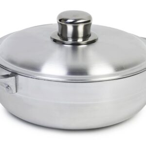 IMUSA USA, Silver Traditional Caldero with Lid 7.5-Quart, 6.9