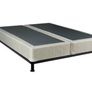 Continental Sleep 8-Inch Fully Assembled Split Wood Traditional Box Spring/Foundation for Mattress Set, Queen