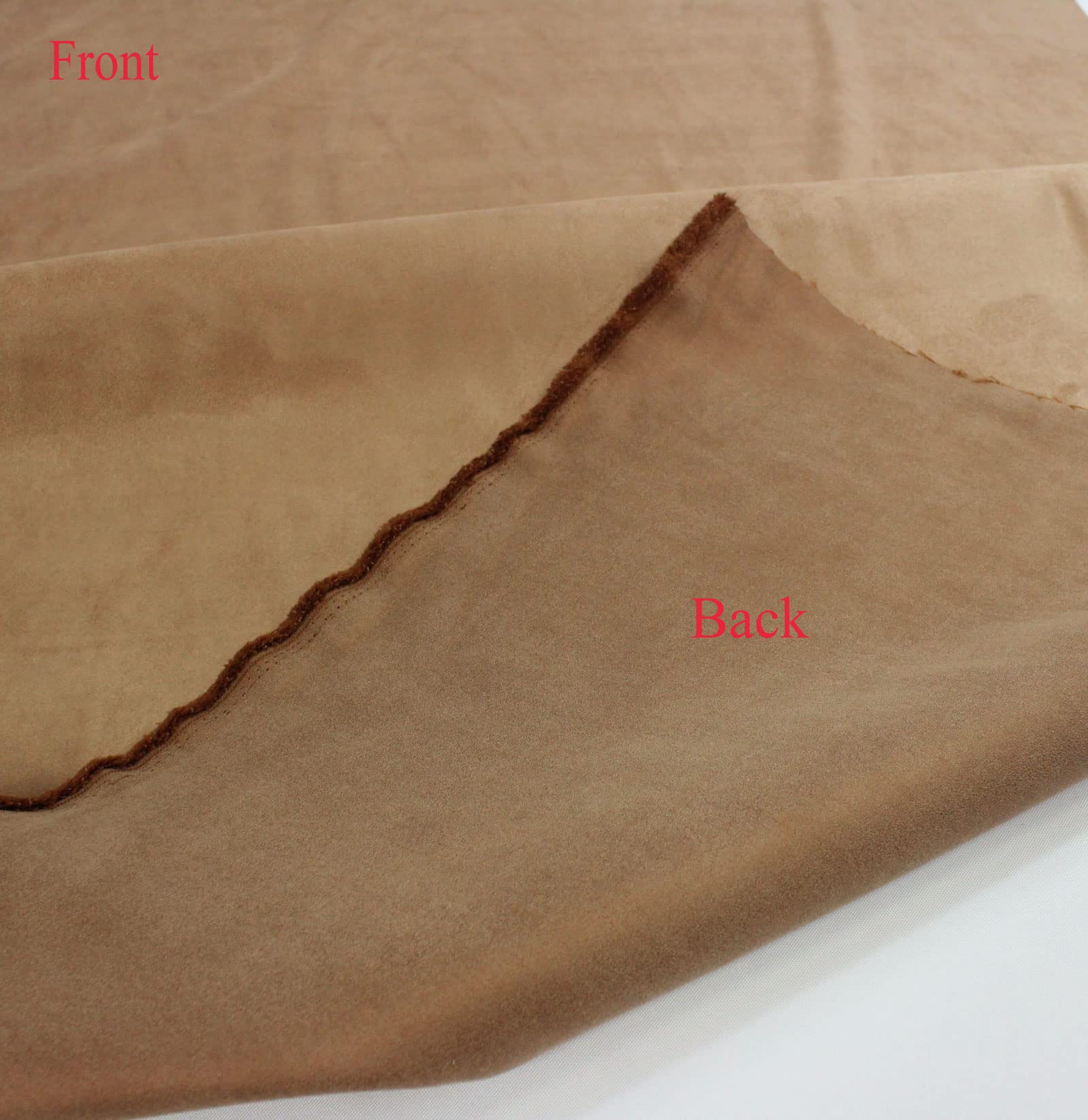 Mybecca Buckskin Microsuede Upholstery Drapery Fabric (5 Yards) - Mocha