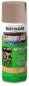 rust-oleum 279177 camouflage 2x ultra cover spray paint, 12 oz, khaki