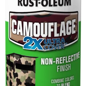 Rust-Oleum 279177 Camouflage 2X Ultra Cover Spray Paint, 12 oz, Khaki