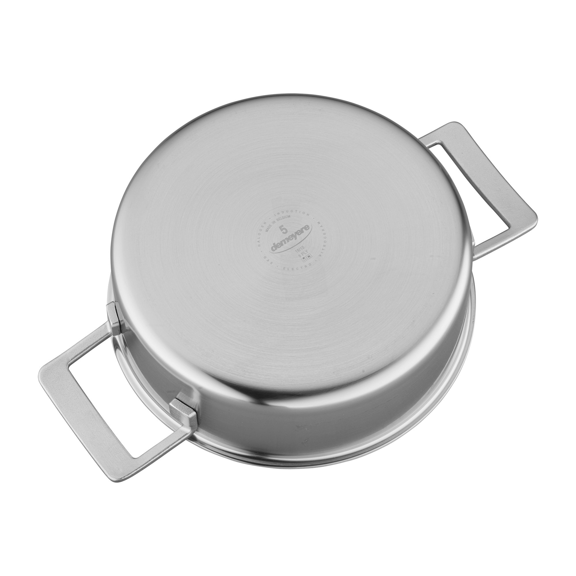 Demeyere Industry 5-Ply 4-qt Stainless Steel Deep Saute Pan, Silver