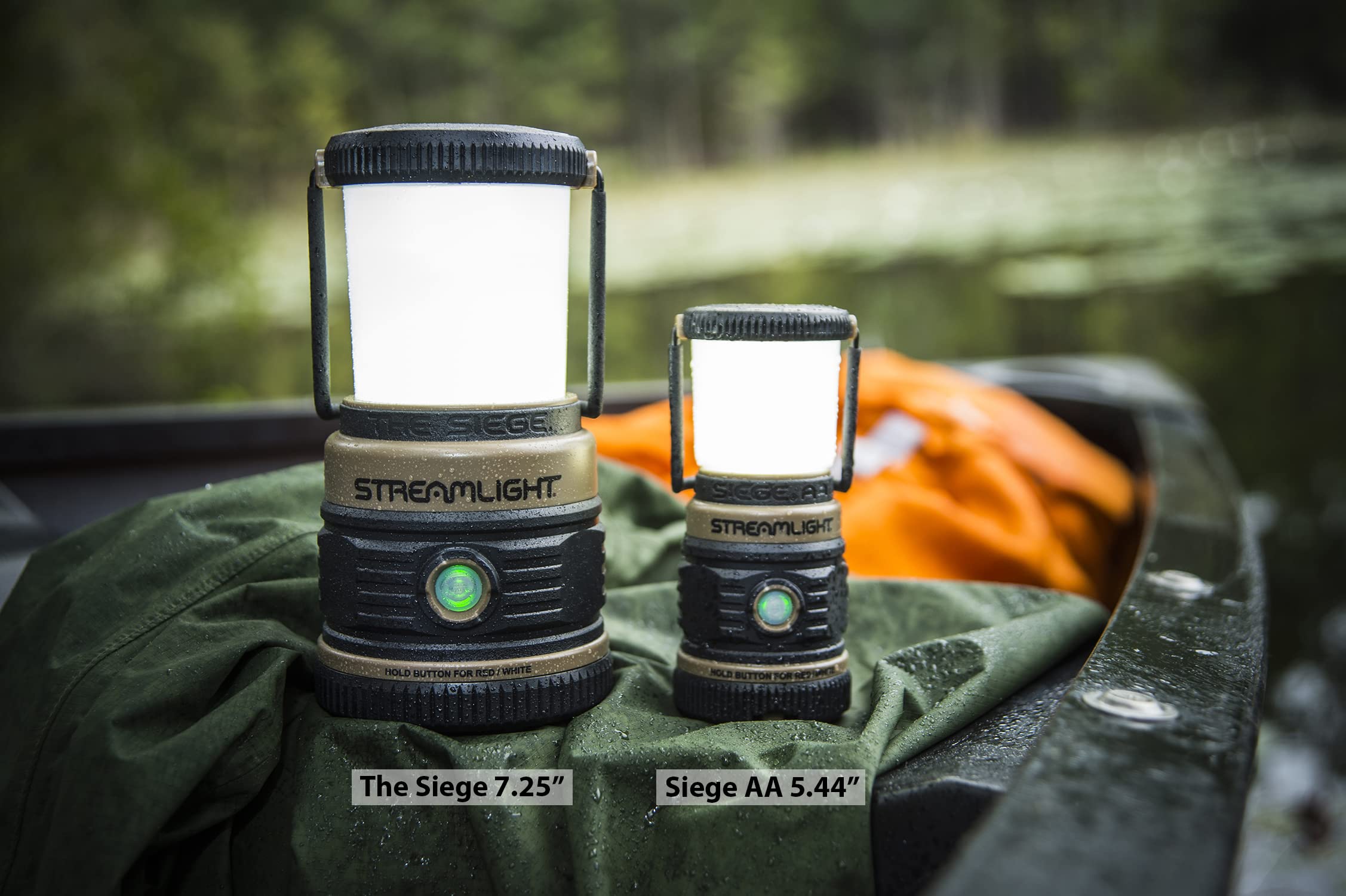 Streamlight 44941 Siege 200-Lumen Ultra-Compact AA Alkaline Outdoor Hand Lantern/Flashlight, Coyote